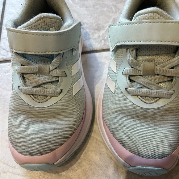 Pink and Turquoise Adidas Yourh Girl Shoes, Sz 11 - Picture 1 of 5